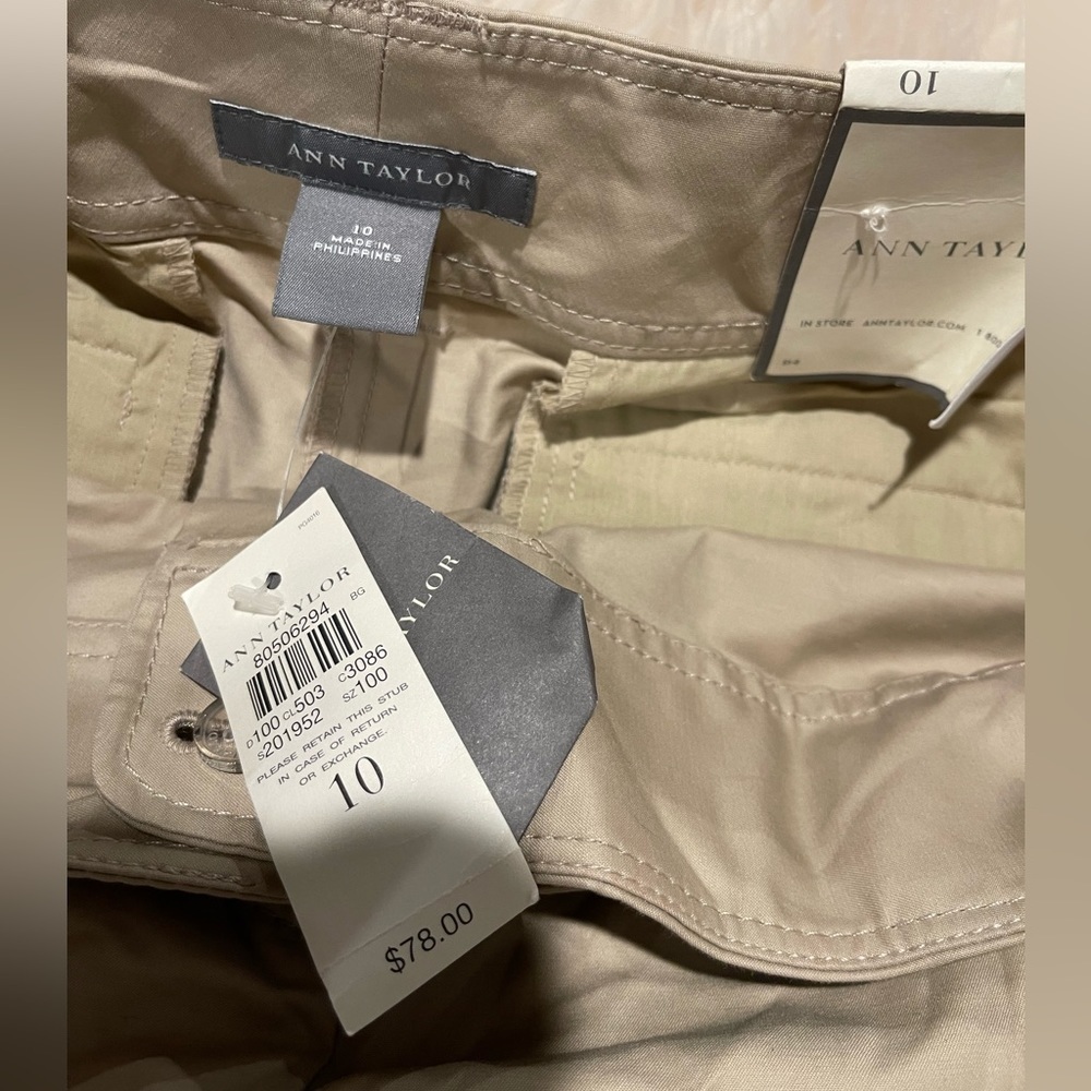 NWT Ann Taylor $88 bamboo buckle Margo stretch pant - Picture 5 of 8
